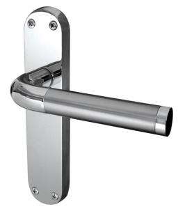 Twin Finish Lever on Backplate